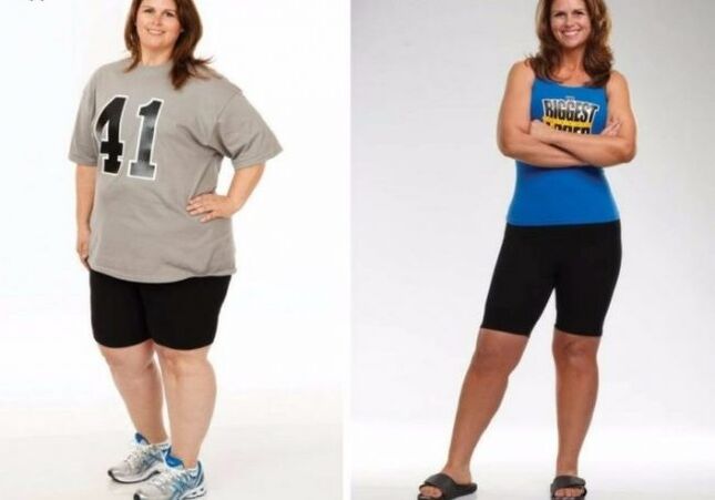 avant et après avoir perdu du poids avec un régime protéiné