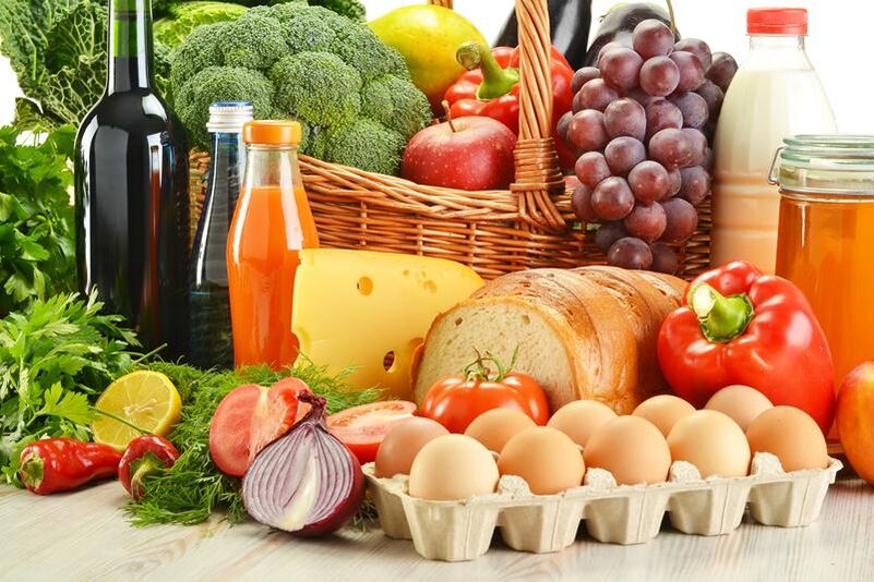 Produits alimentaires diététiques pour la gastrite de l'estomac